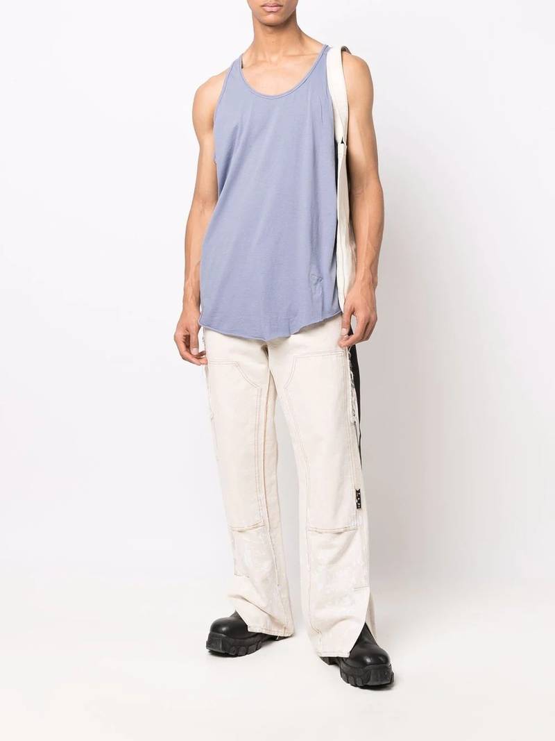 Rick Owens DRKSHDW sleeveless organic-cotton tank top outlook
