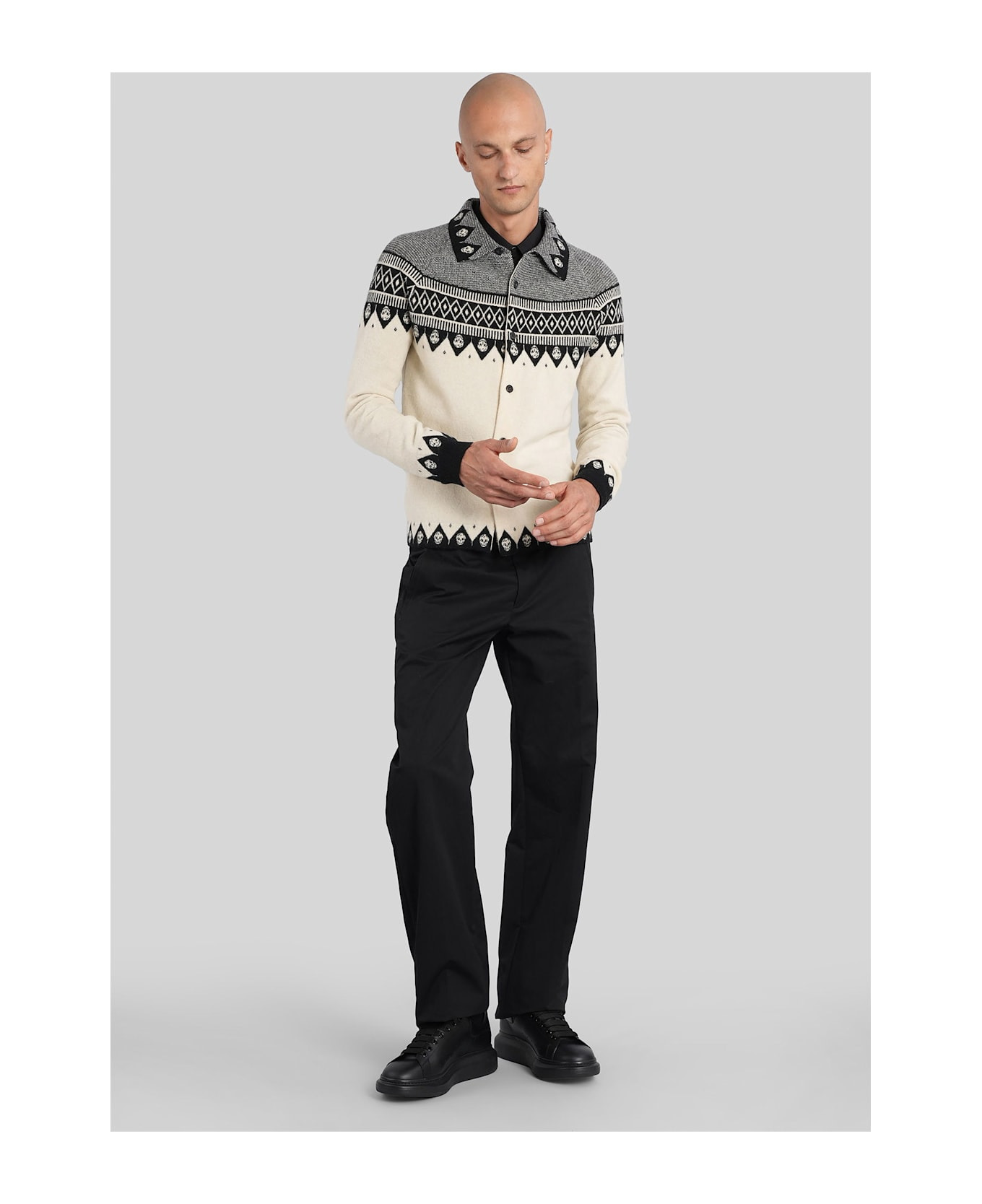 Knitwear In Grey Wool - 2