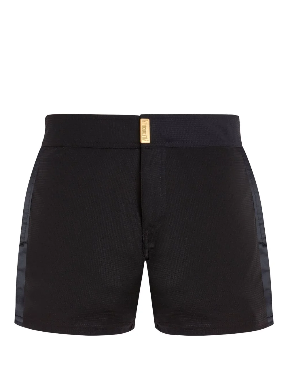 Midnight logo-patch swim shorts - 1