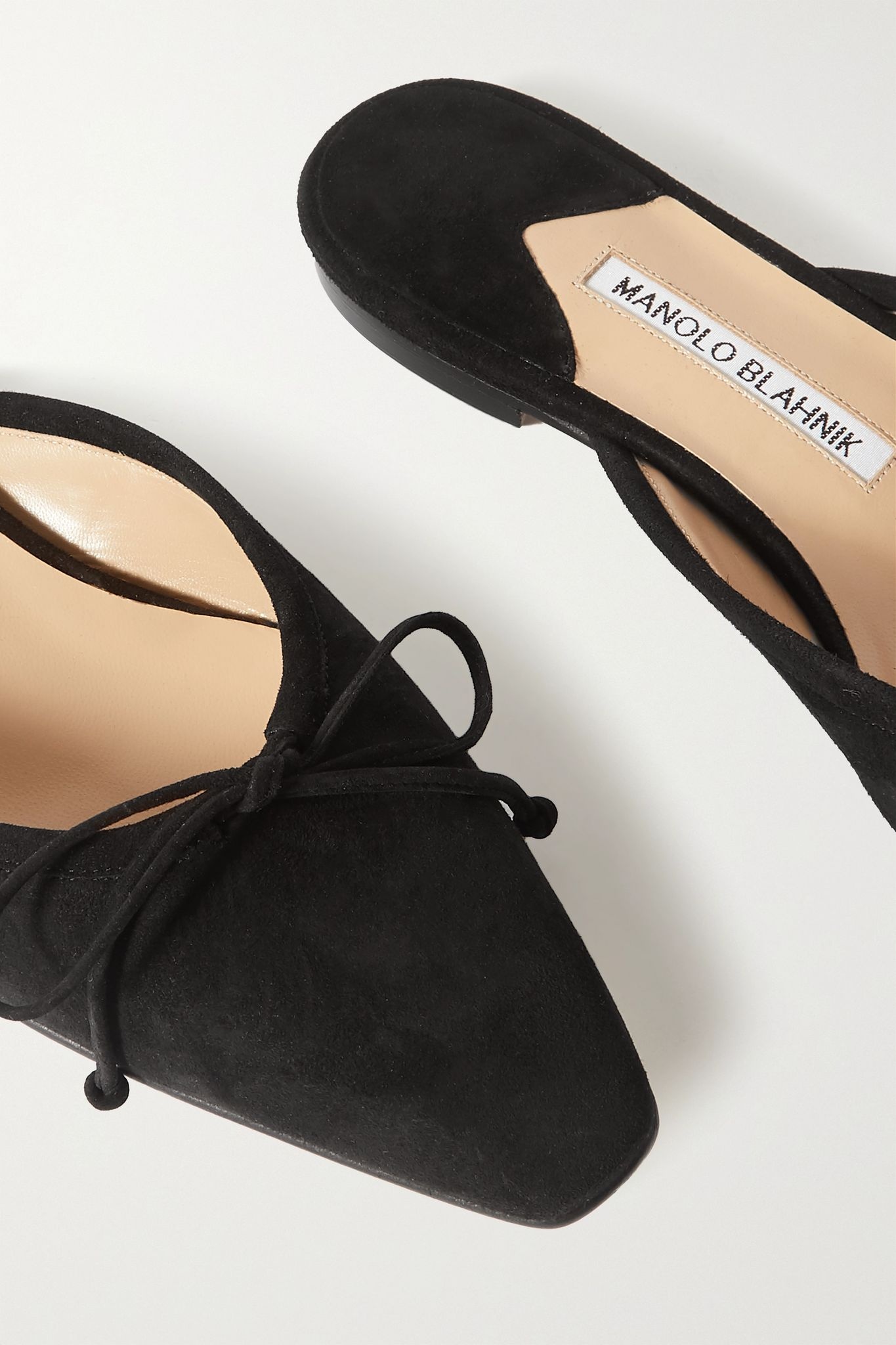 Ballerimu bow-detailed suede mules - 4