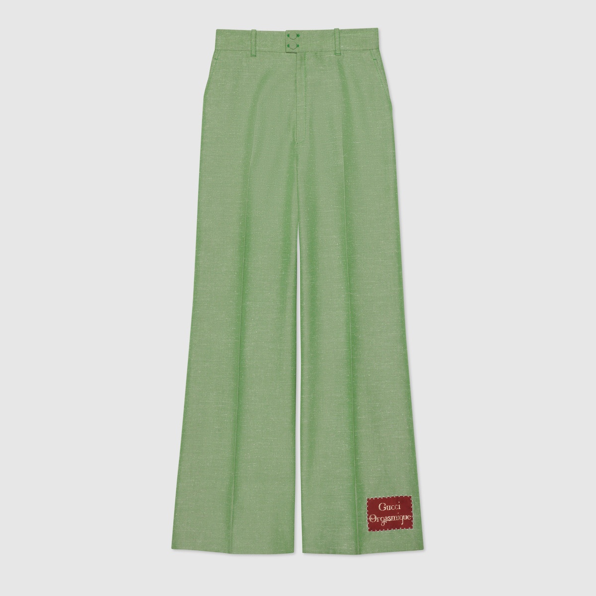 Wide viscose pant with Gucci Orgasmique - 1