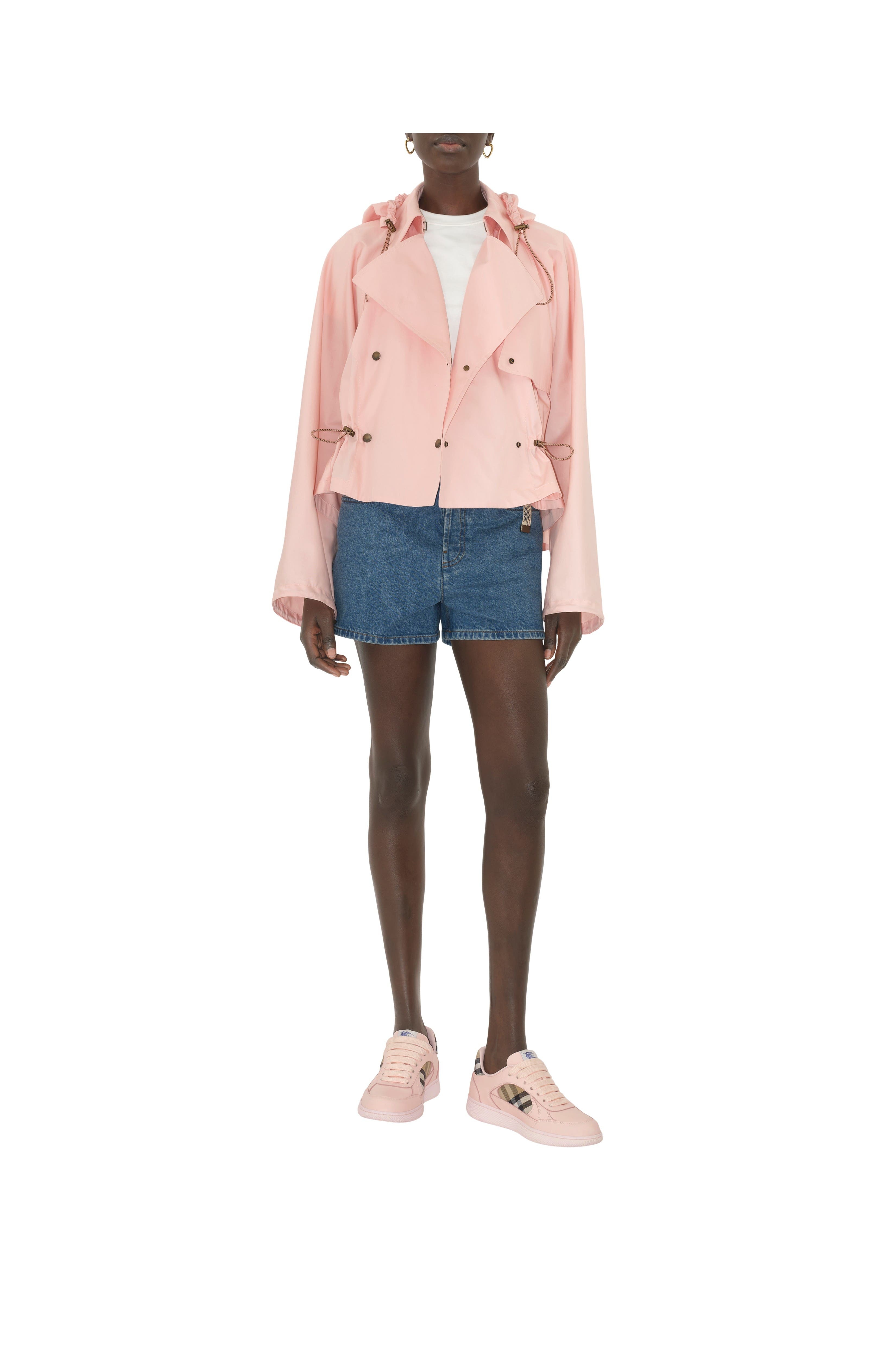burberry Leather and Check Terrace Sneakers in Flora/sand at Nordstrom - 7