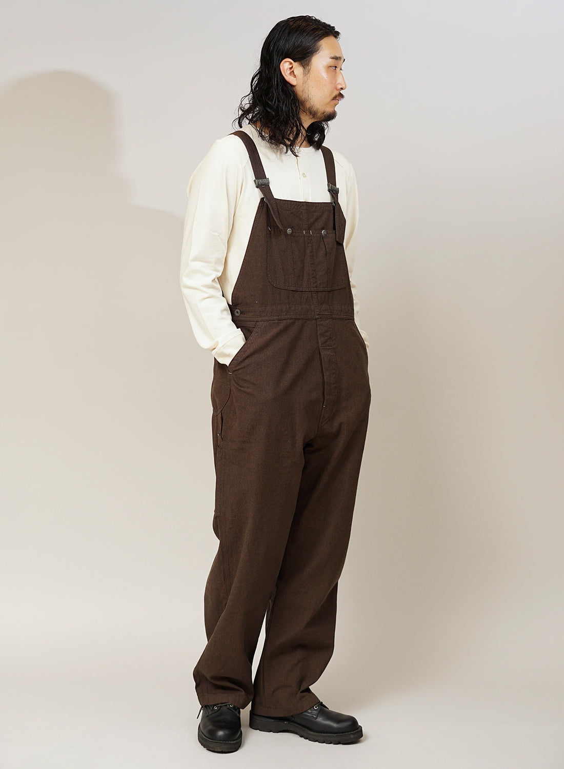 New Dungaree Broken Twill in Brown - 3