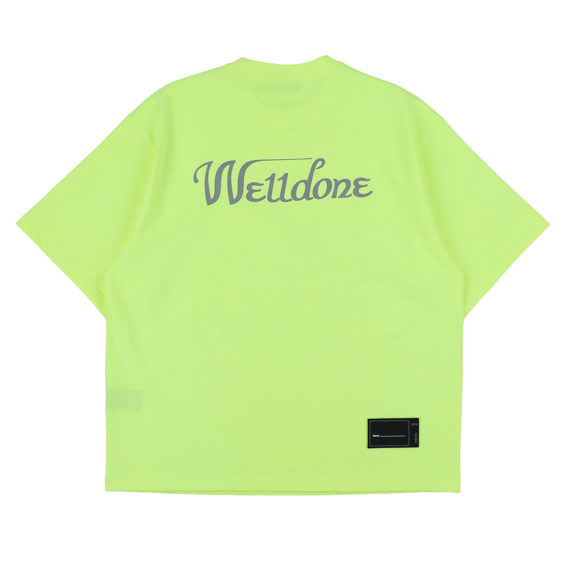 WE11DONE LOGO T-SHIRT / NEON YEL - 2