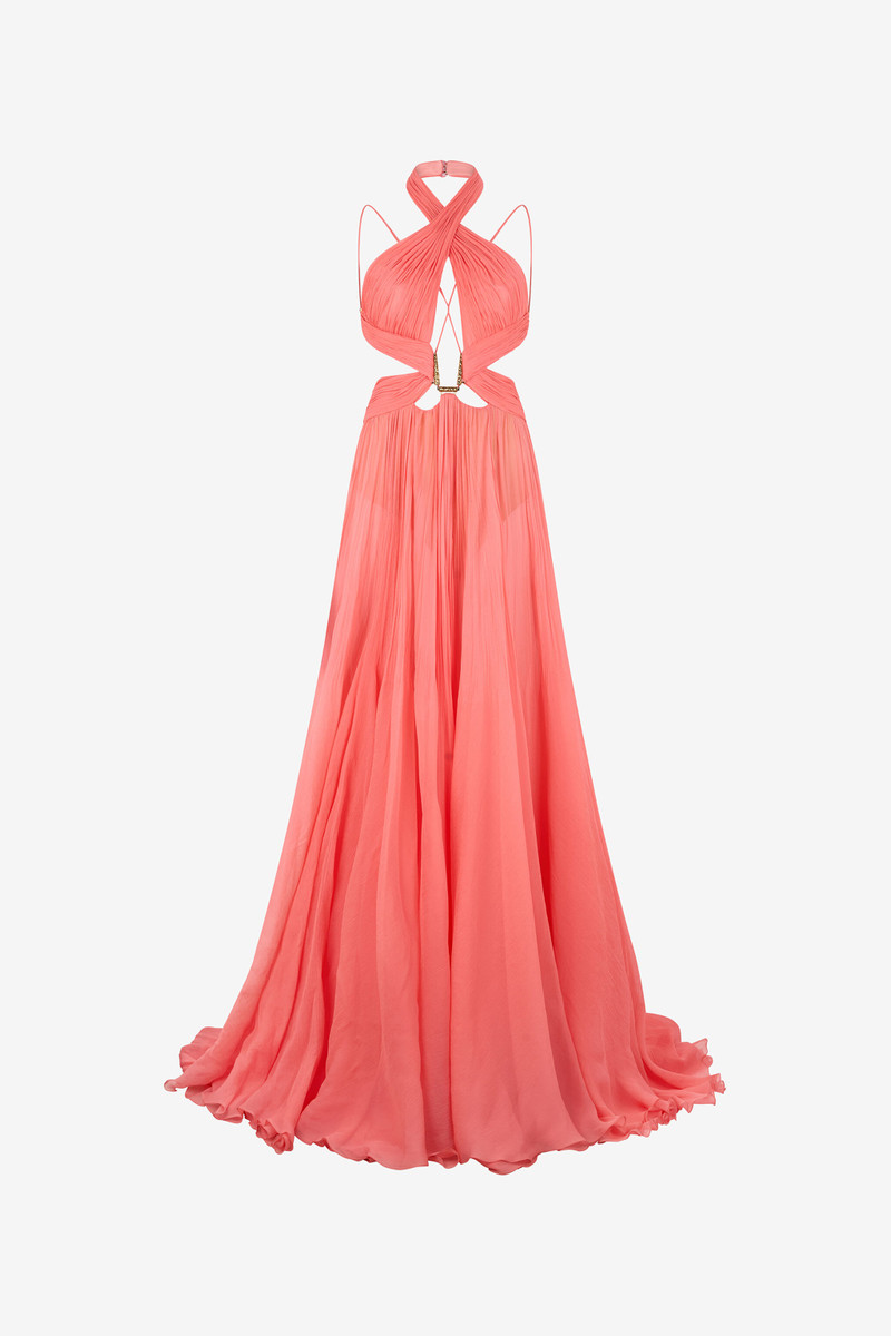 Long Silk Dress 1