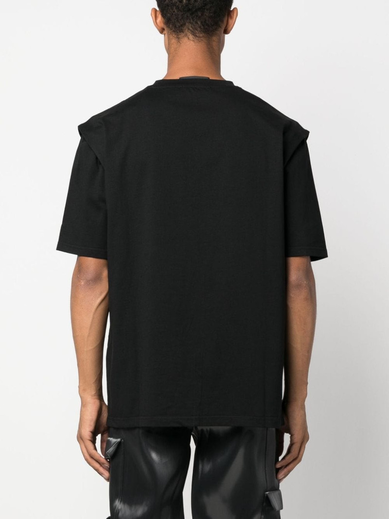 Outline Logo cotton T-shirt 4