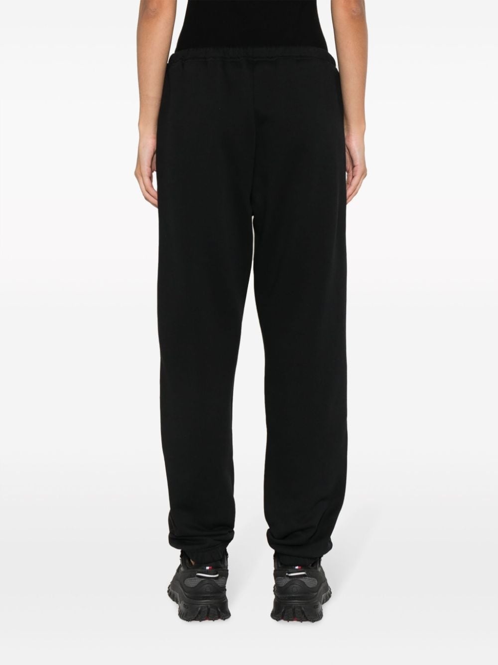 panelled cotton-blend track pants - 4