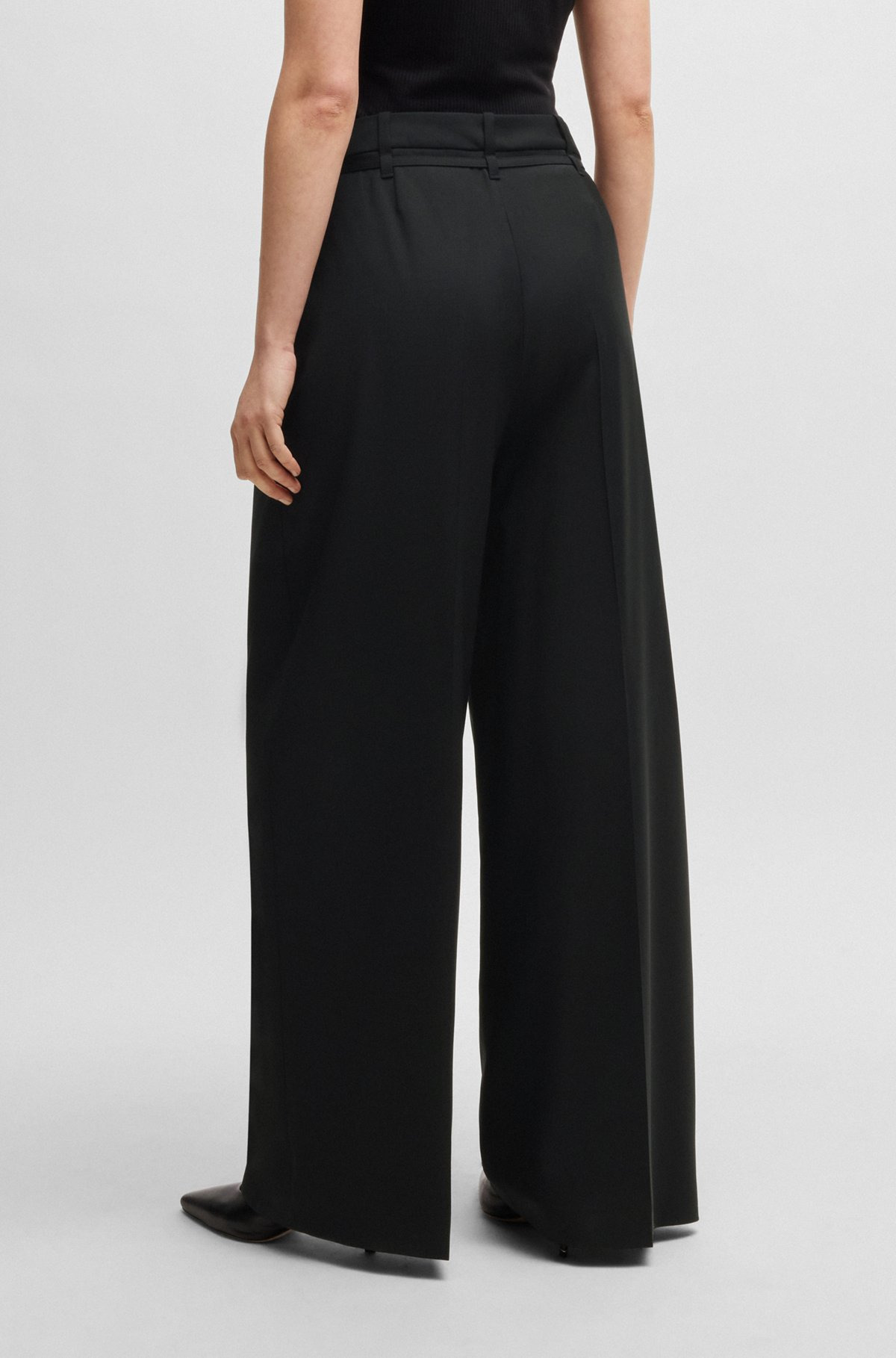 RELAXED-FIT TROUSERS IN VIRGIN WOOL - 4
