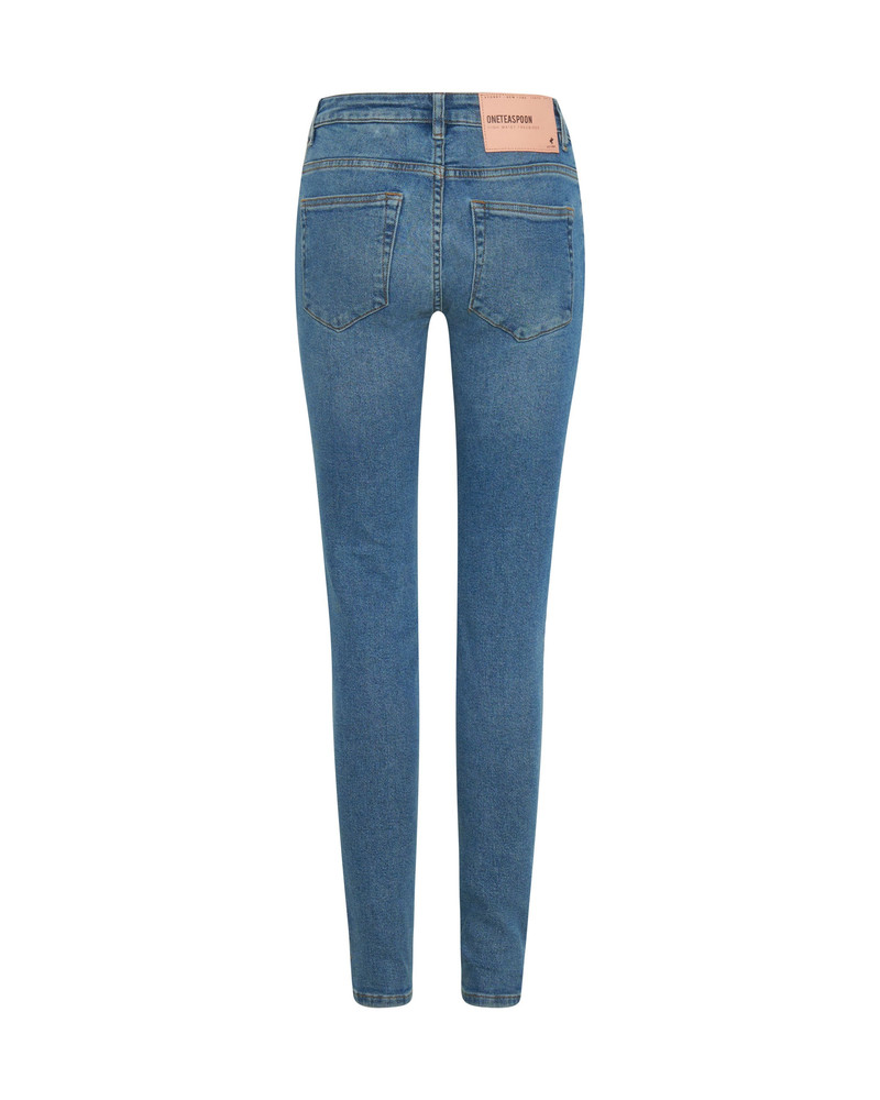 Freebirds Ii High Waist Stretch Skinny Denim Jeans - Pacifica 7