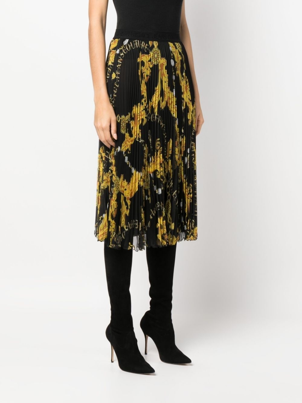 Chain Couture midi skirt - 3