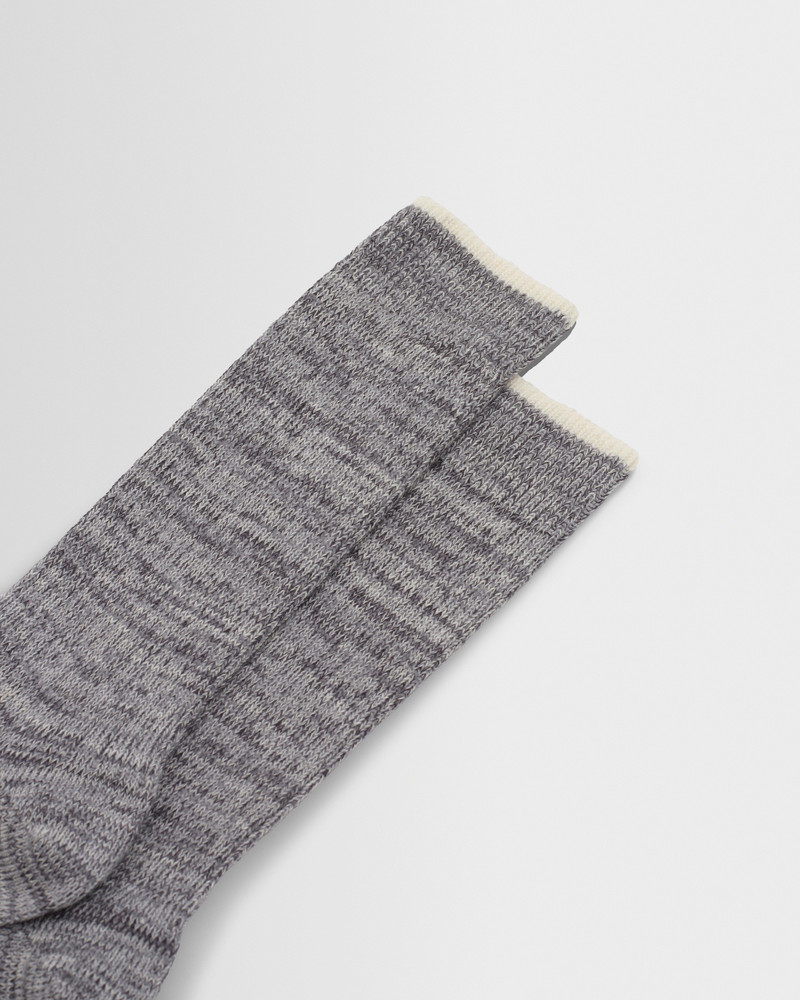 Wax London Sandwell - Grey Twisted Cotton Socks outlook