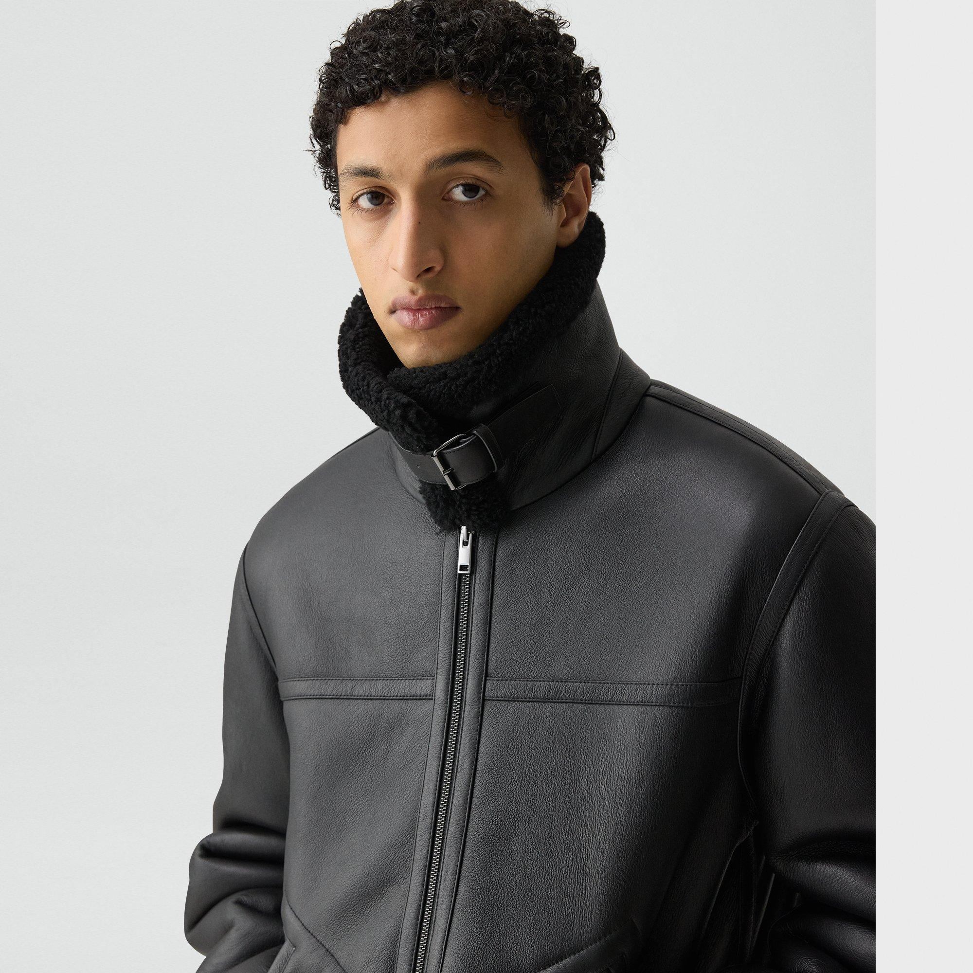 Aviator Jacket in Shearling - 5