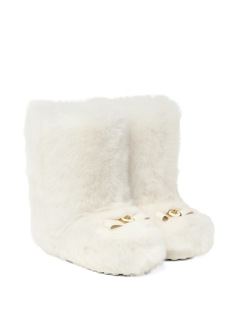 VERSACE Medusa fur boots outlook