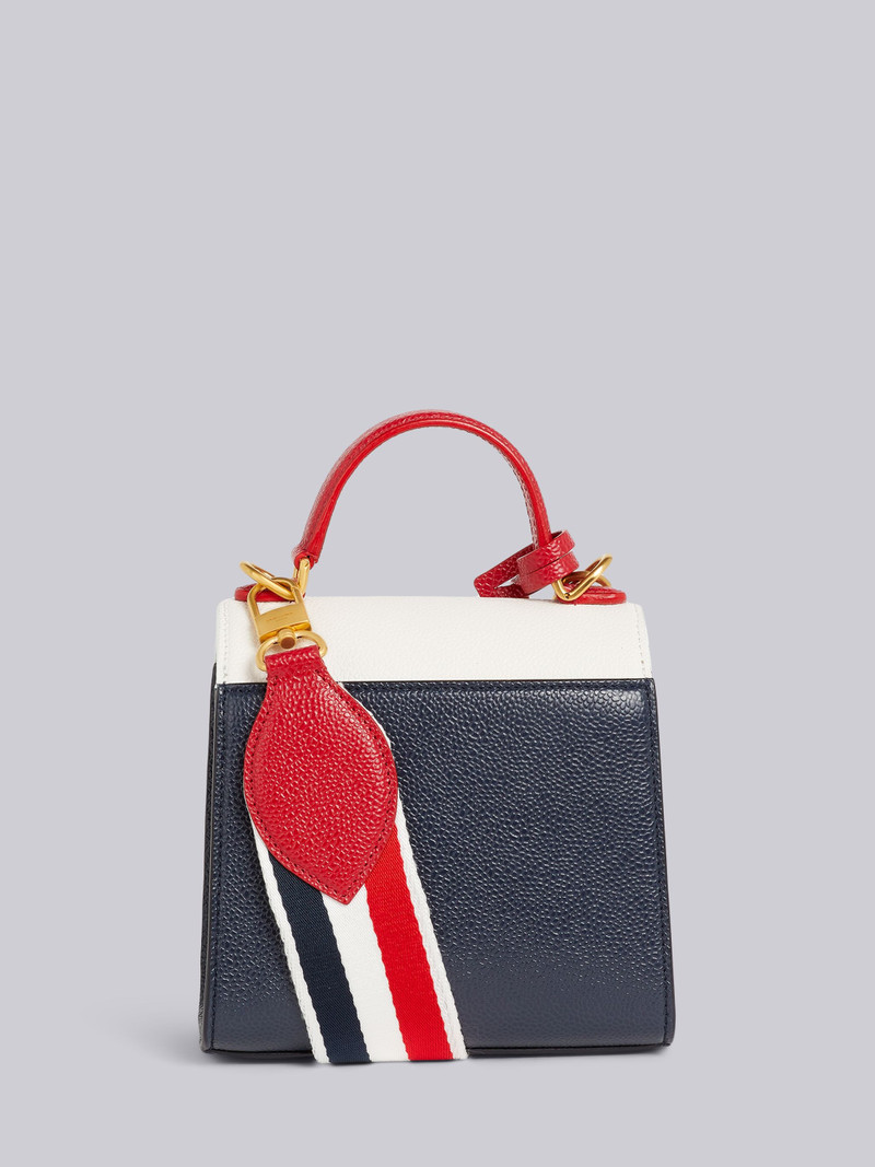 Multi-Color Pebbled Calfskin Mrs. Thom Mini Flap Crossbody Bag 4