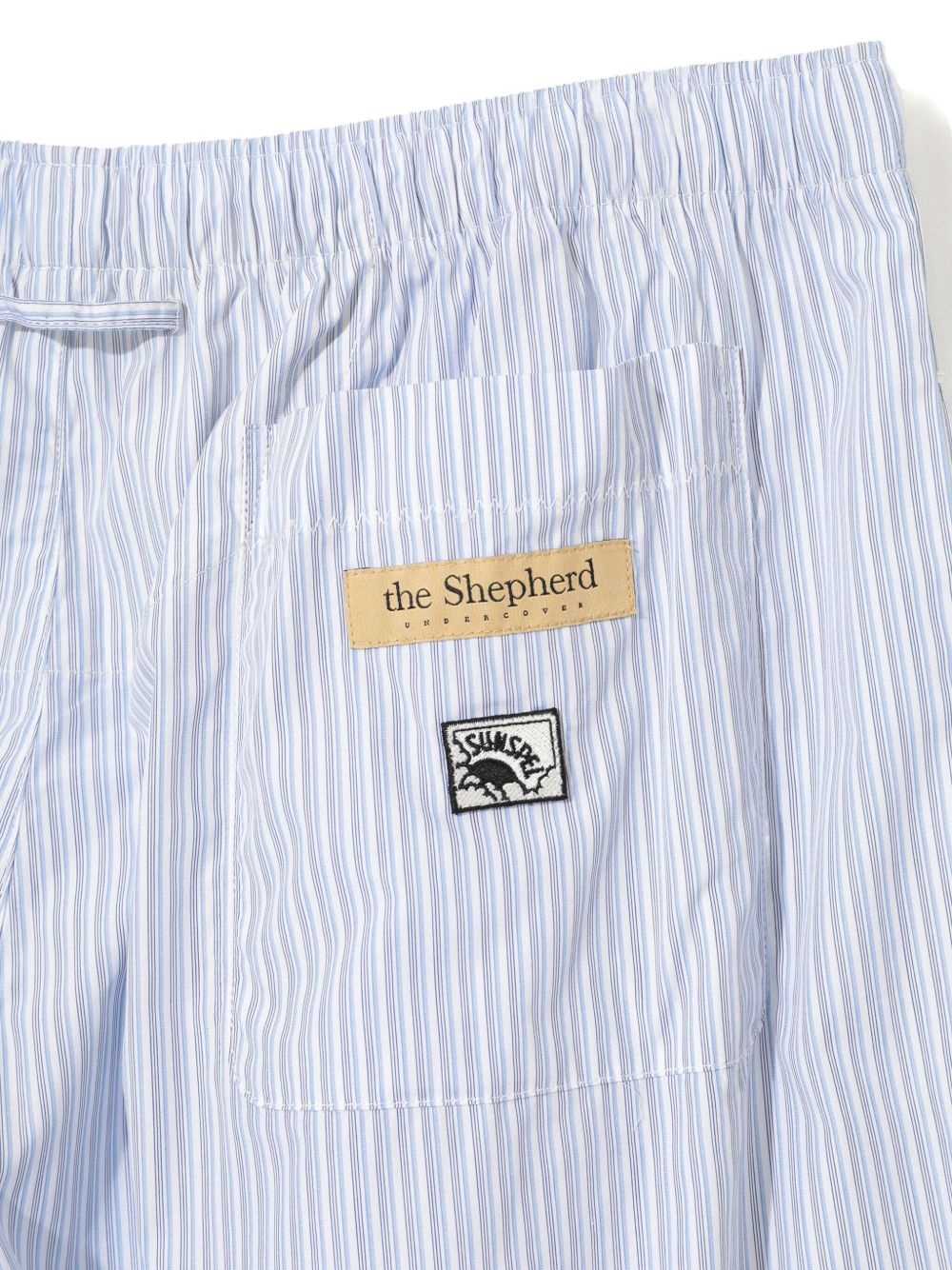 STRIPED ELASTICATED TROUSERS - 5