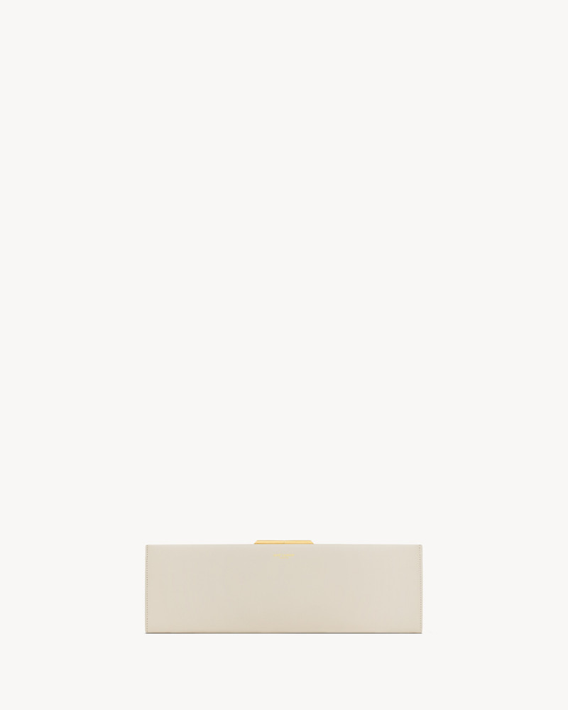 MIDNIGHT LARGE CLUTCH IN SMOOTH LEATHER 1