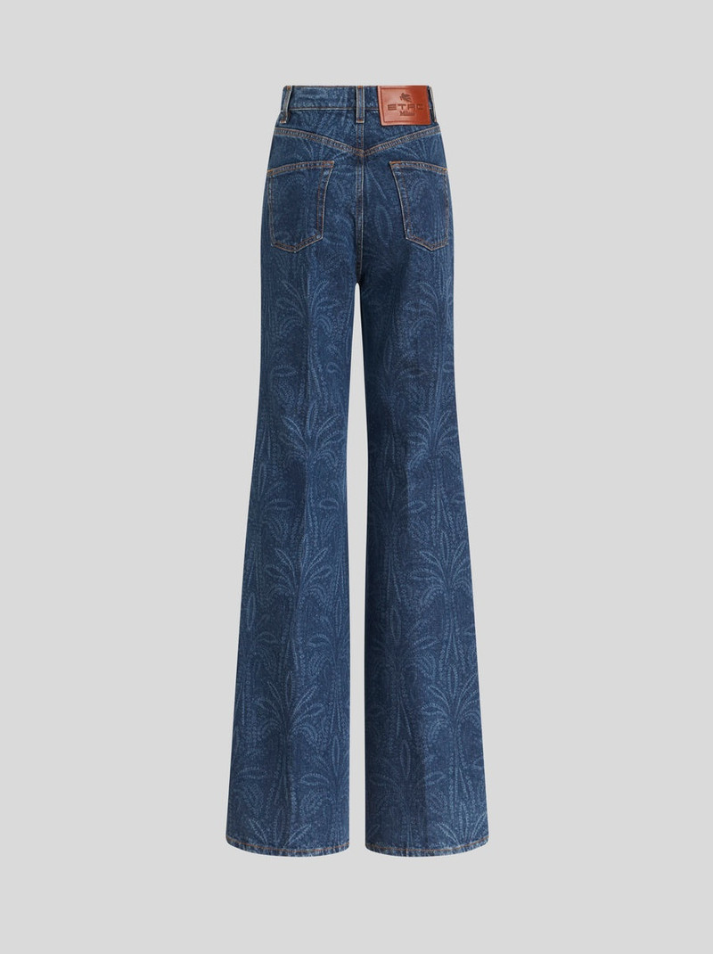FLARED JEANS WITH PALM TREES 6