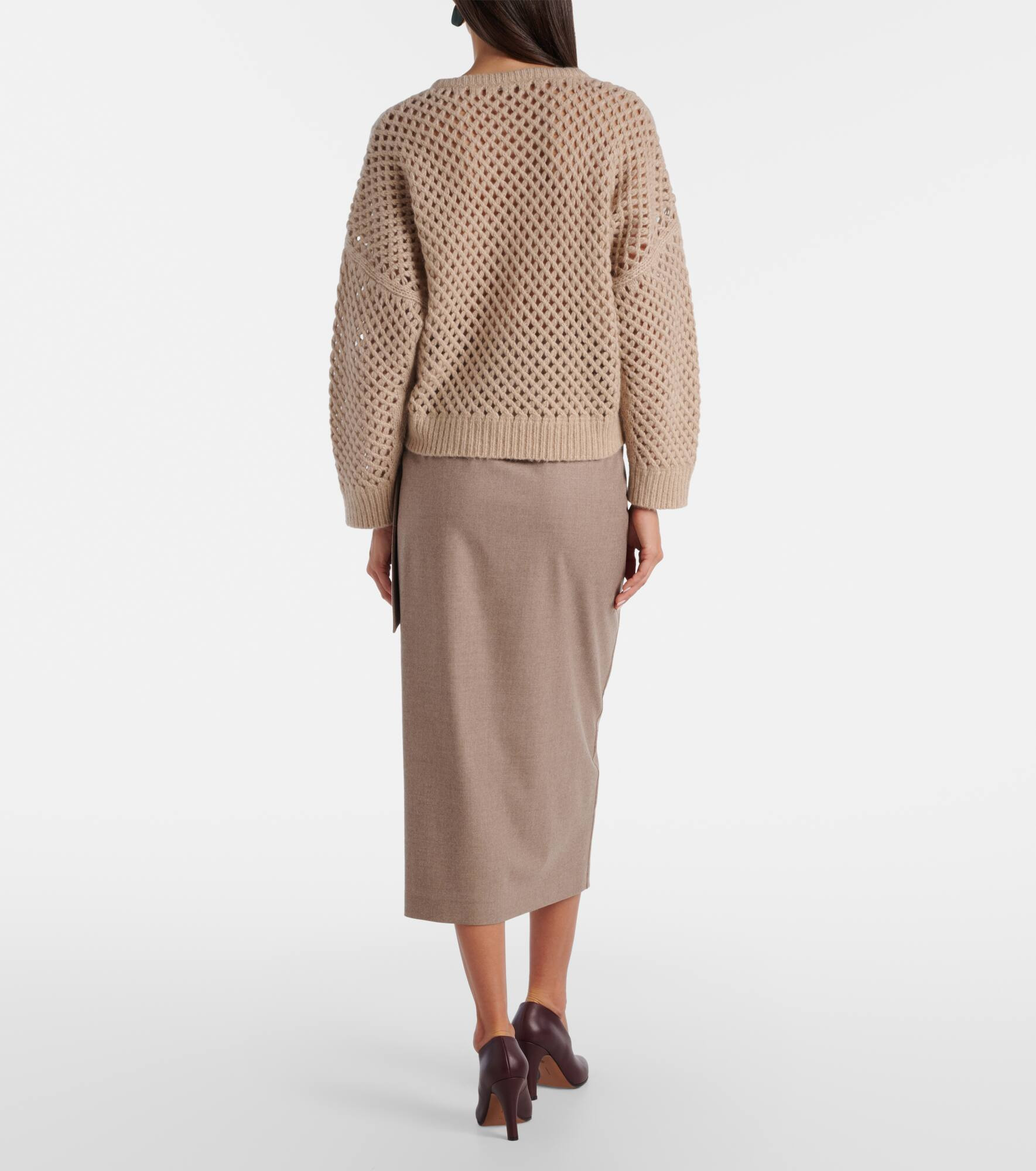 Essen open-knit cashmere and silk sweater - 3