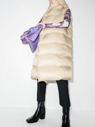 Rick Owens sleeveless puffer coat outlook