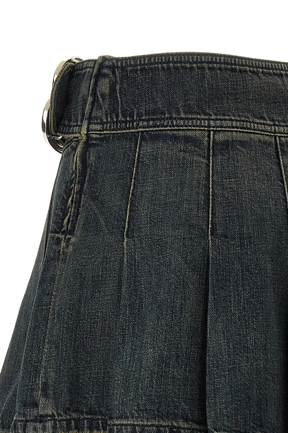 'Buckle Pleated' skirt - 4