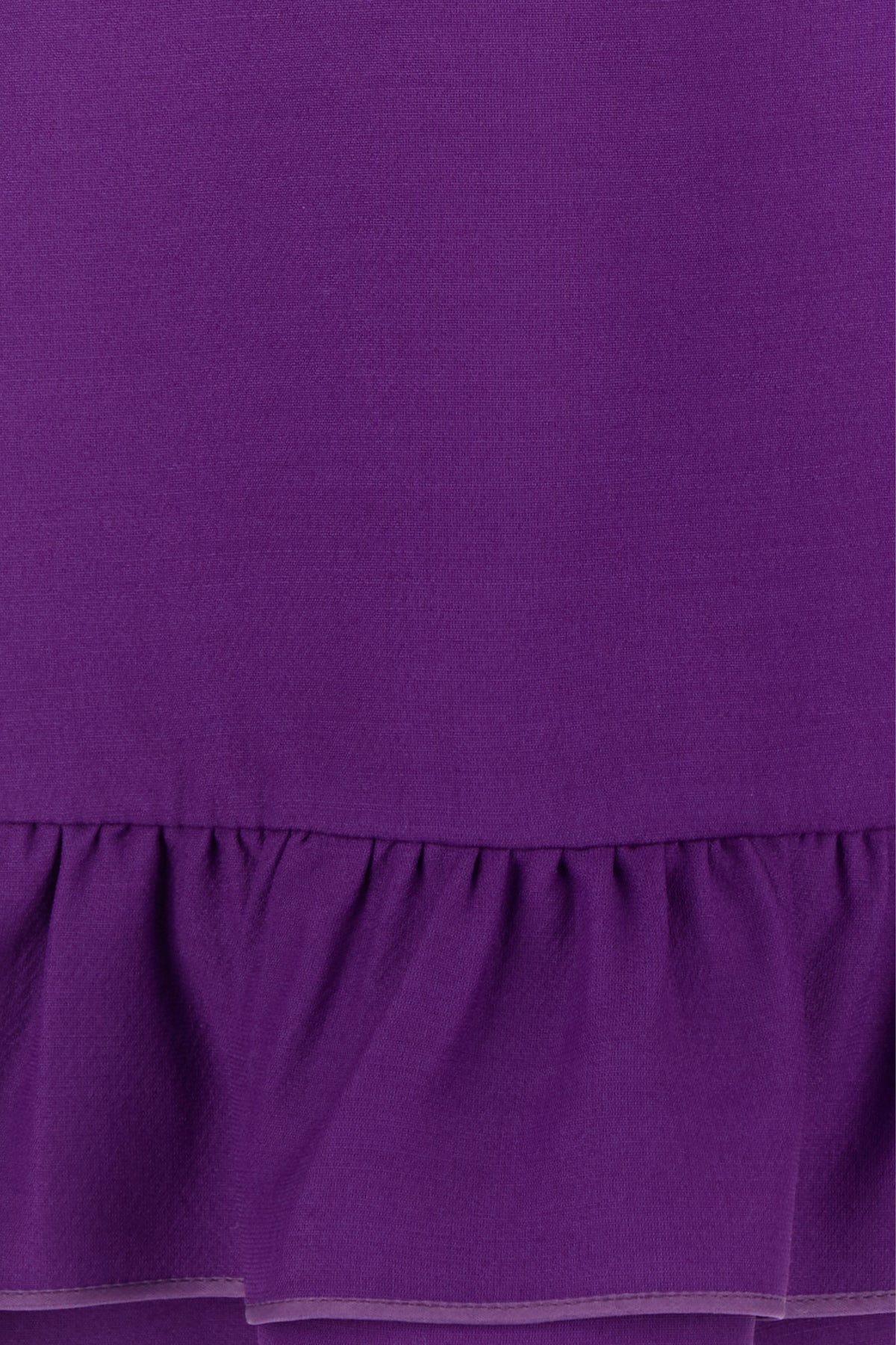 Purple wool blend mini dress - 3