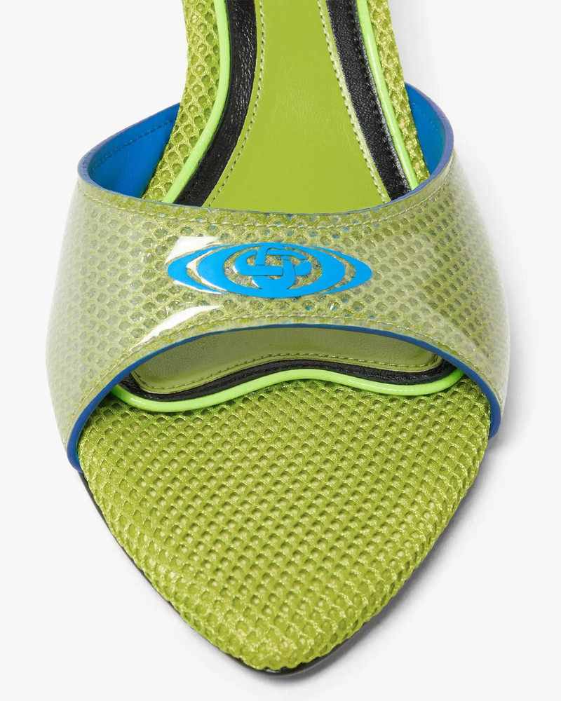 Green Heeled Mule Sandals | Casablanca Paris 4