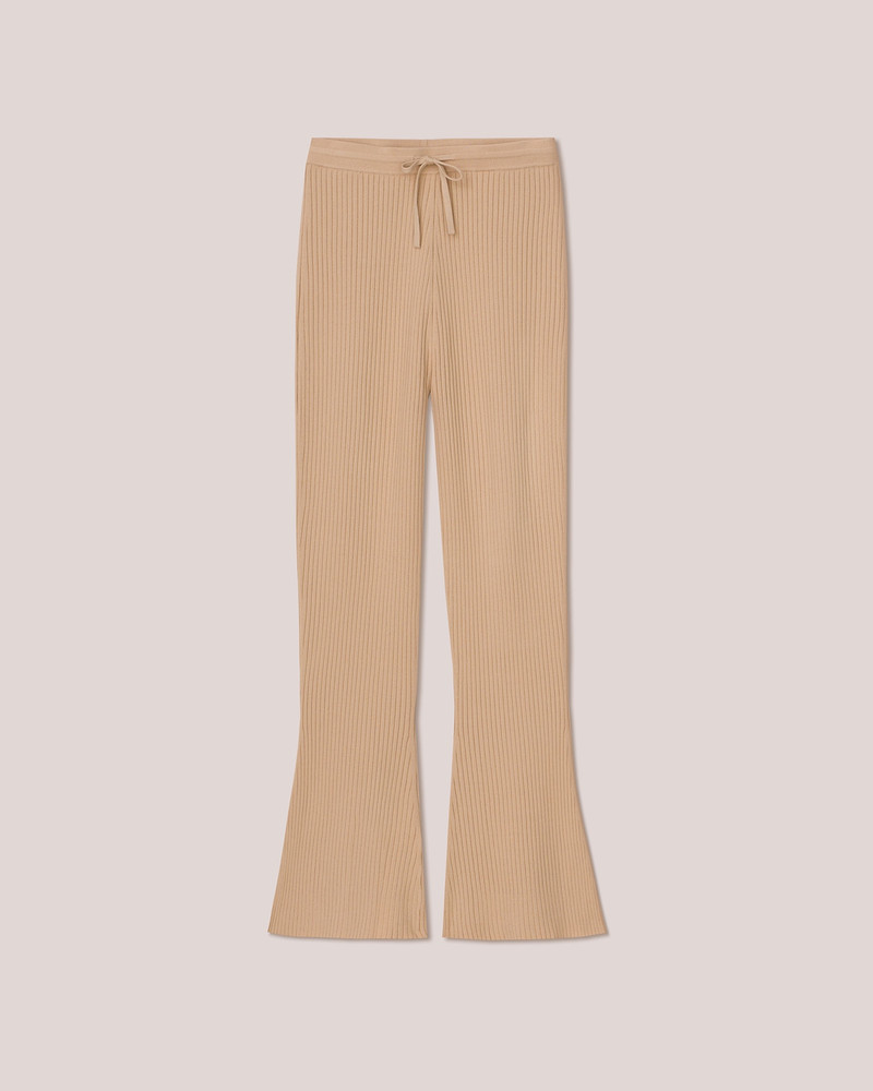 Nanushka LYKKE - Rib pants - Desert dust outlook