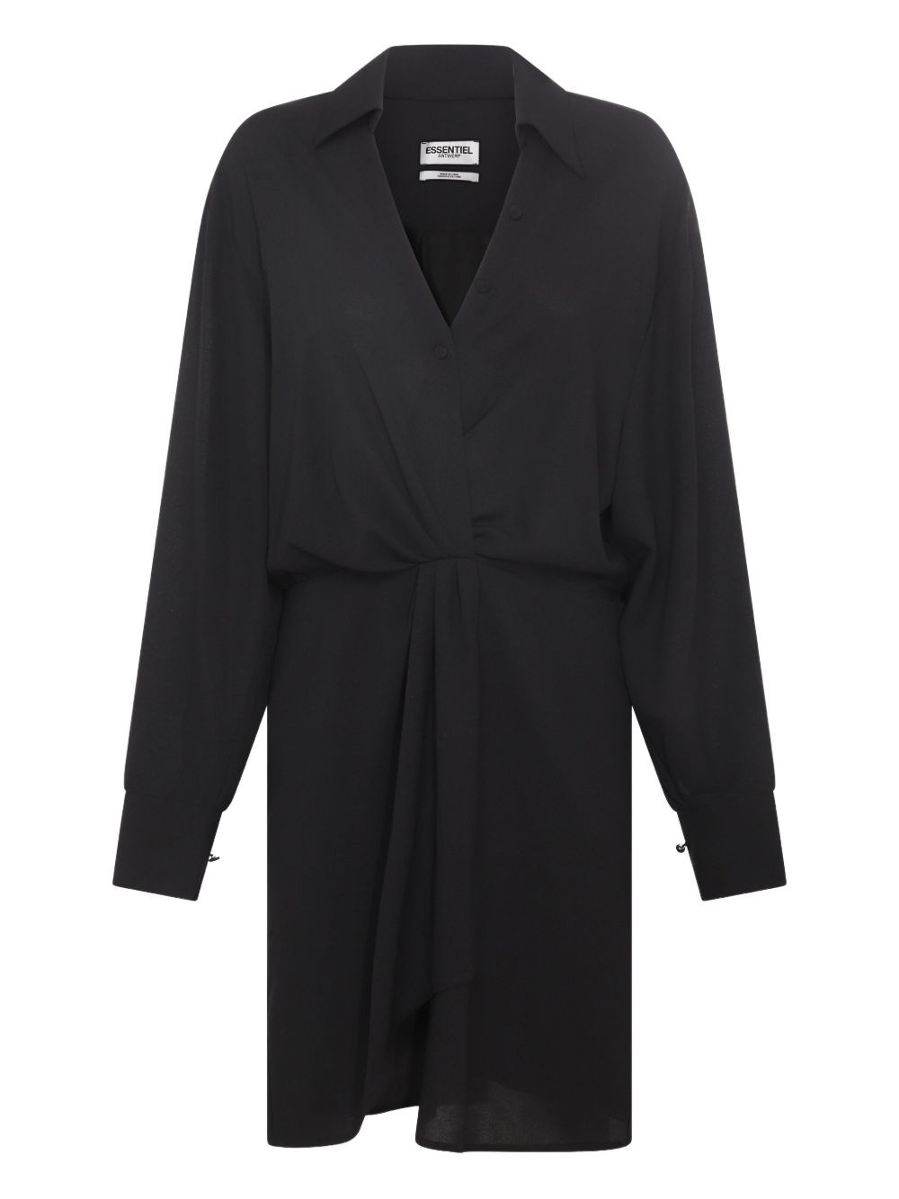twist-front shirt dress - 1