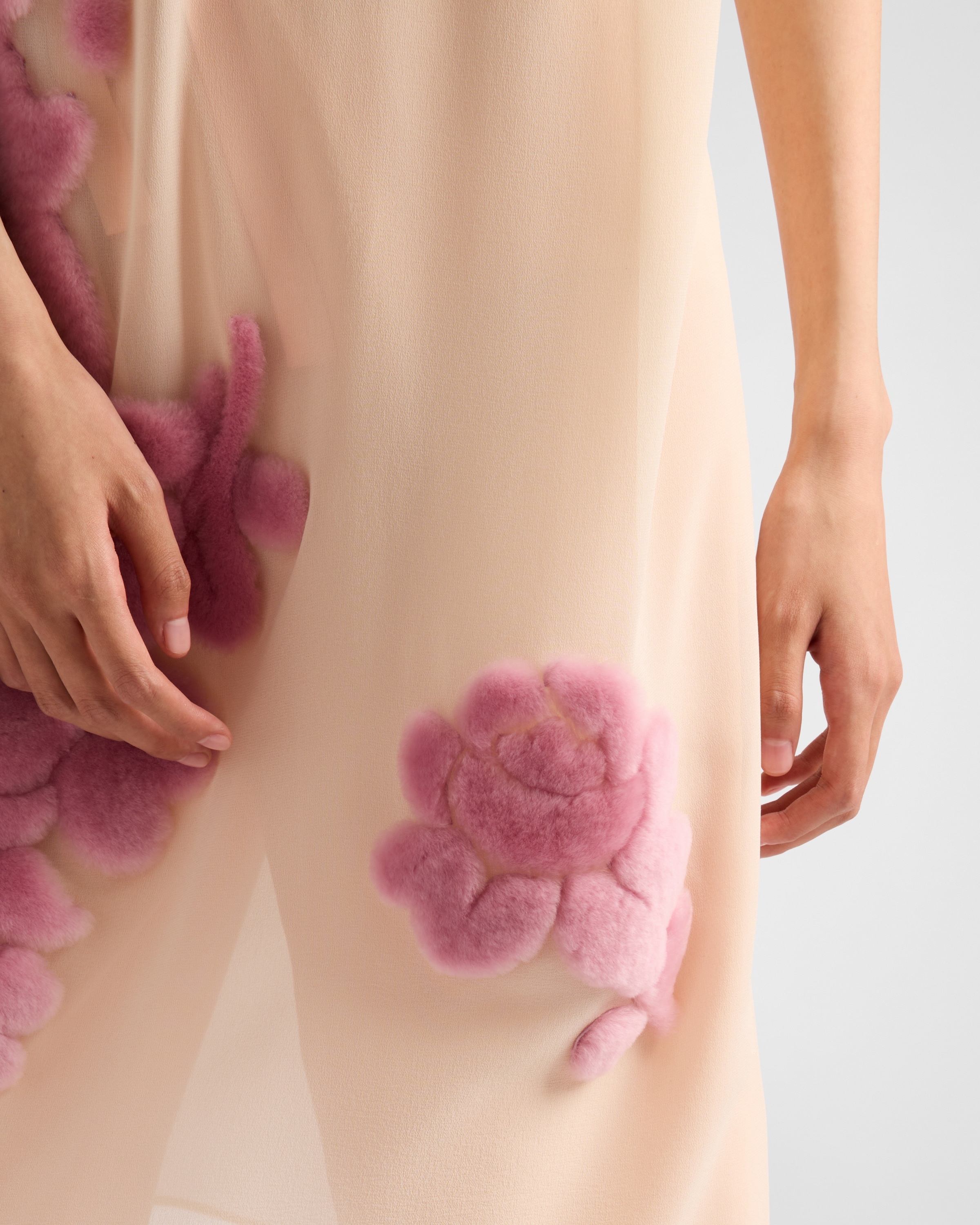 Embroidered georgette dress - 6