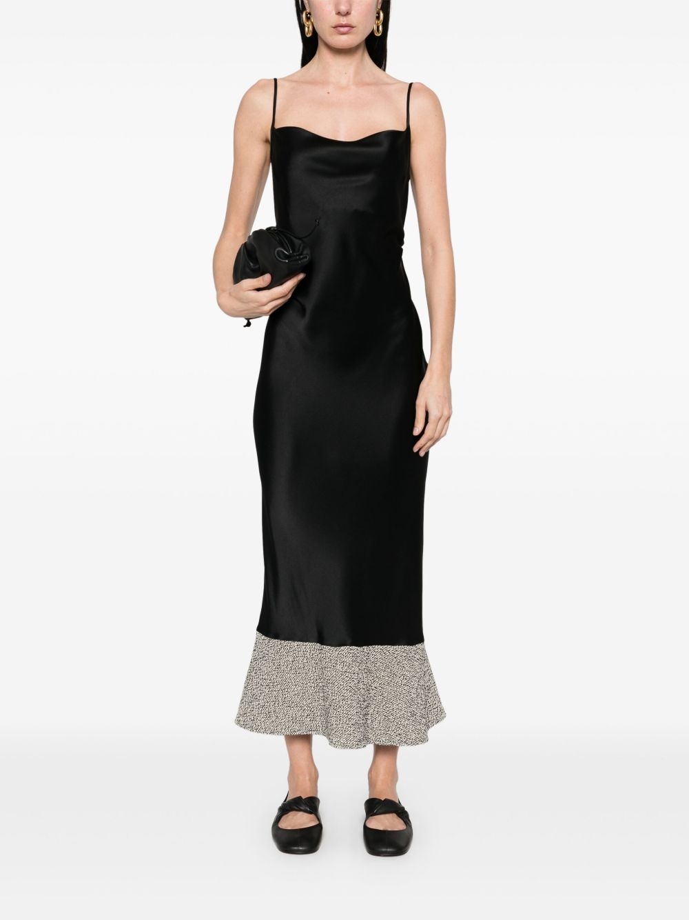 satin midi dress - 2