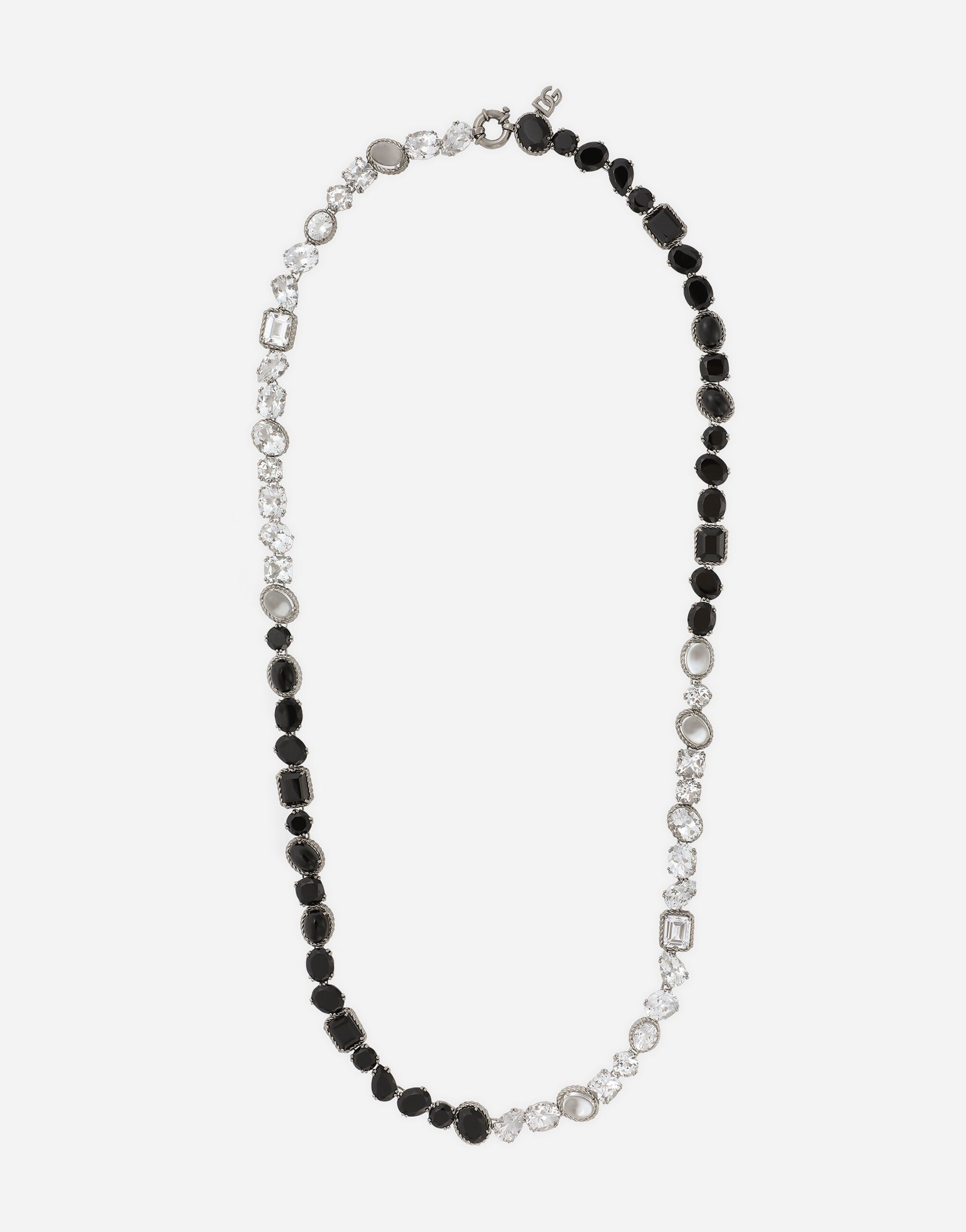 Rainbow Monochrome Sautoir 18-carat white gold, spinels and topazes - 1