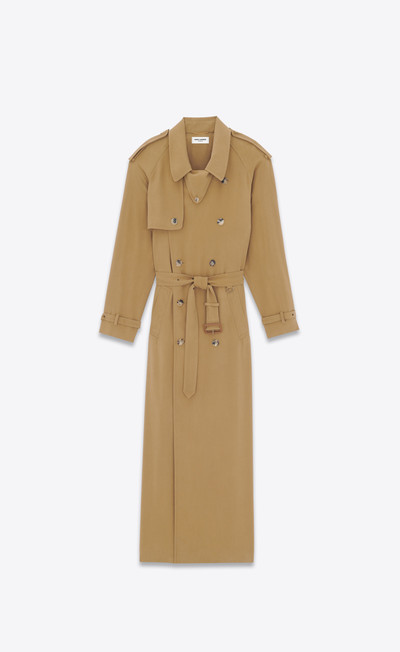 SAINT LAURENT trench in twill outlook