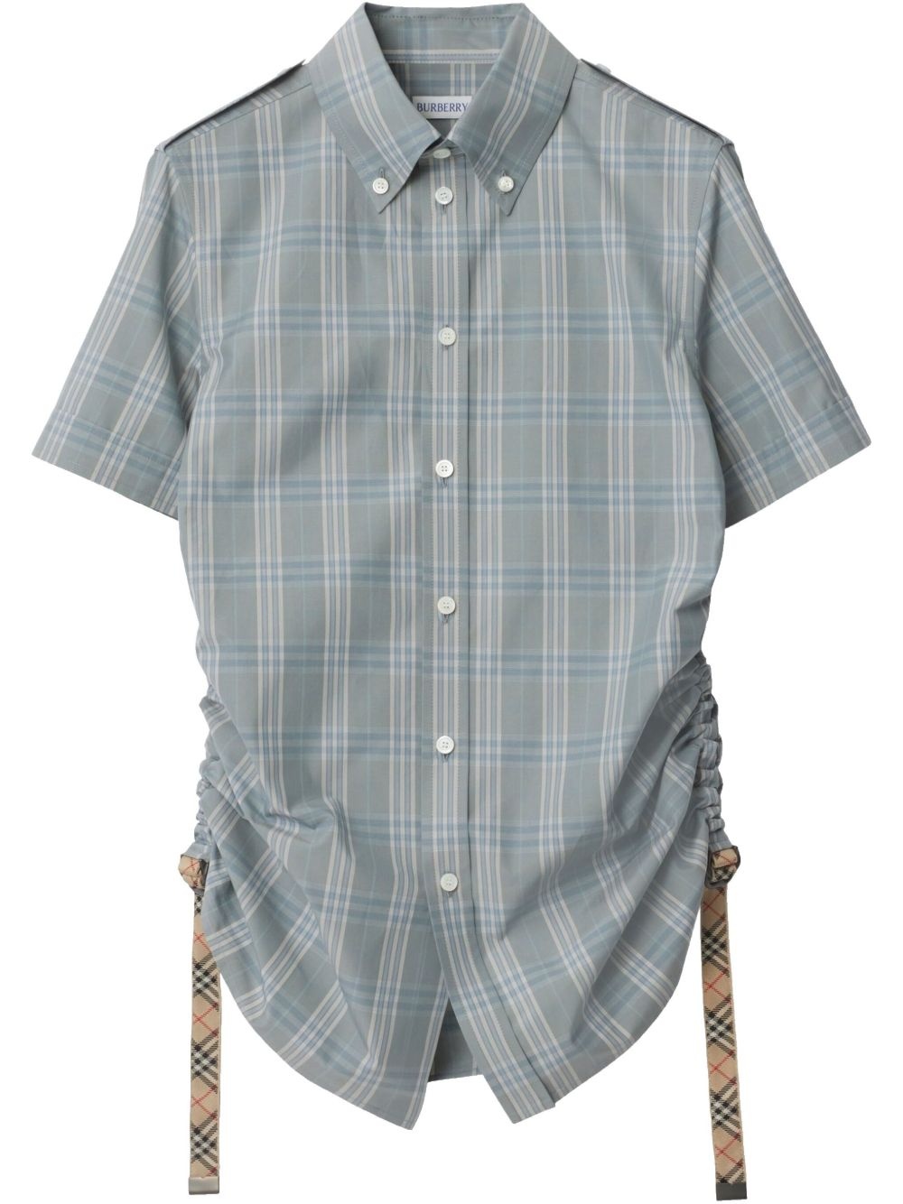 checked cotton shirt - 1
