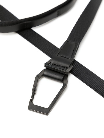 Julius logo-buckle strap belt outlook