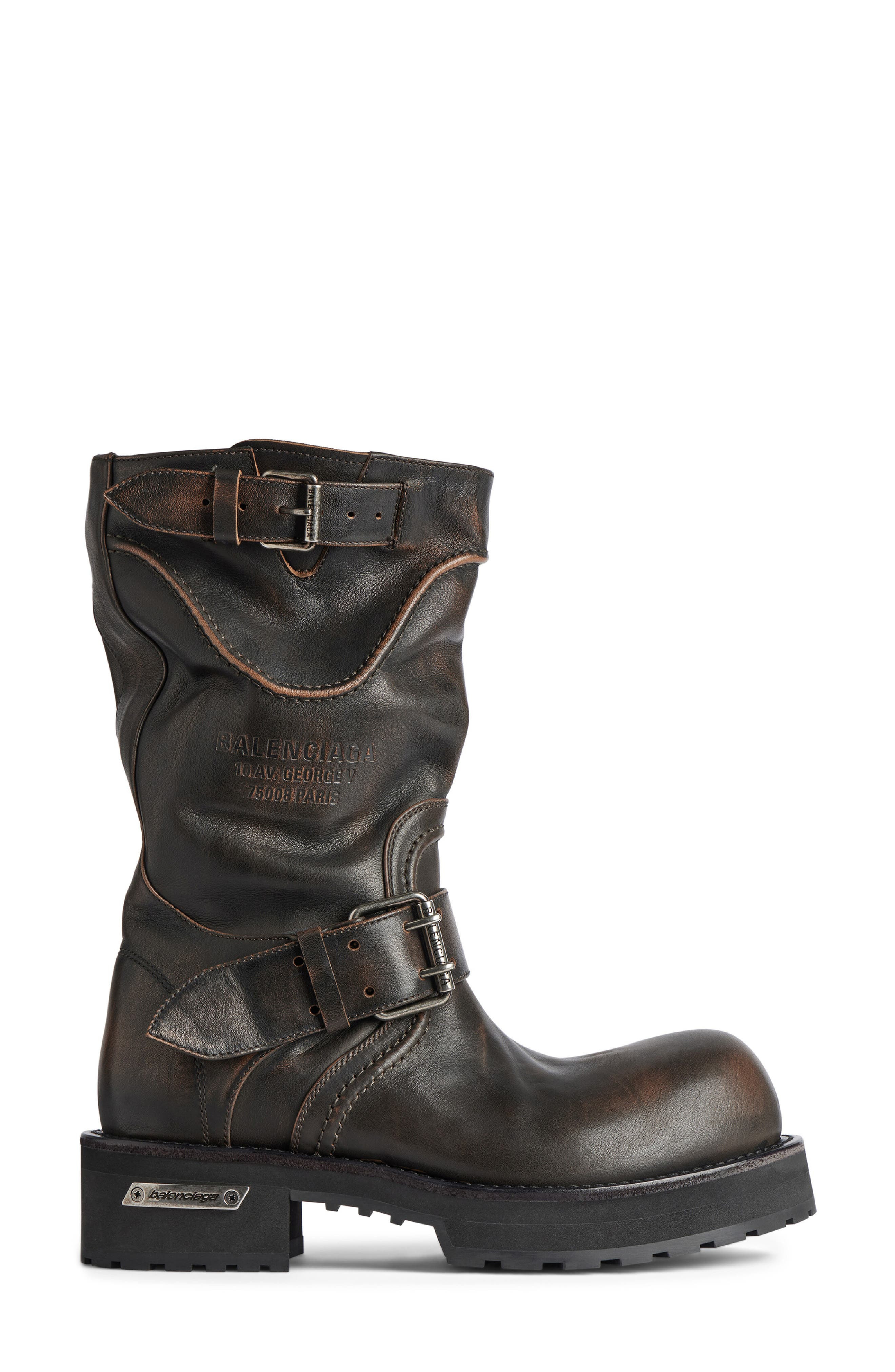 Balenciaga Venom Boot in Brown/Silver at Nordstrom - 3