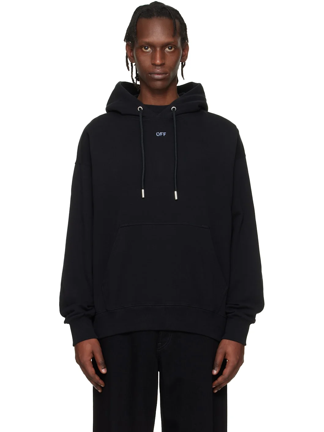 Black Stencil Arrow Skate Hoodie - 1