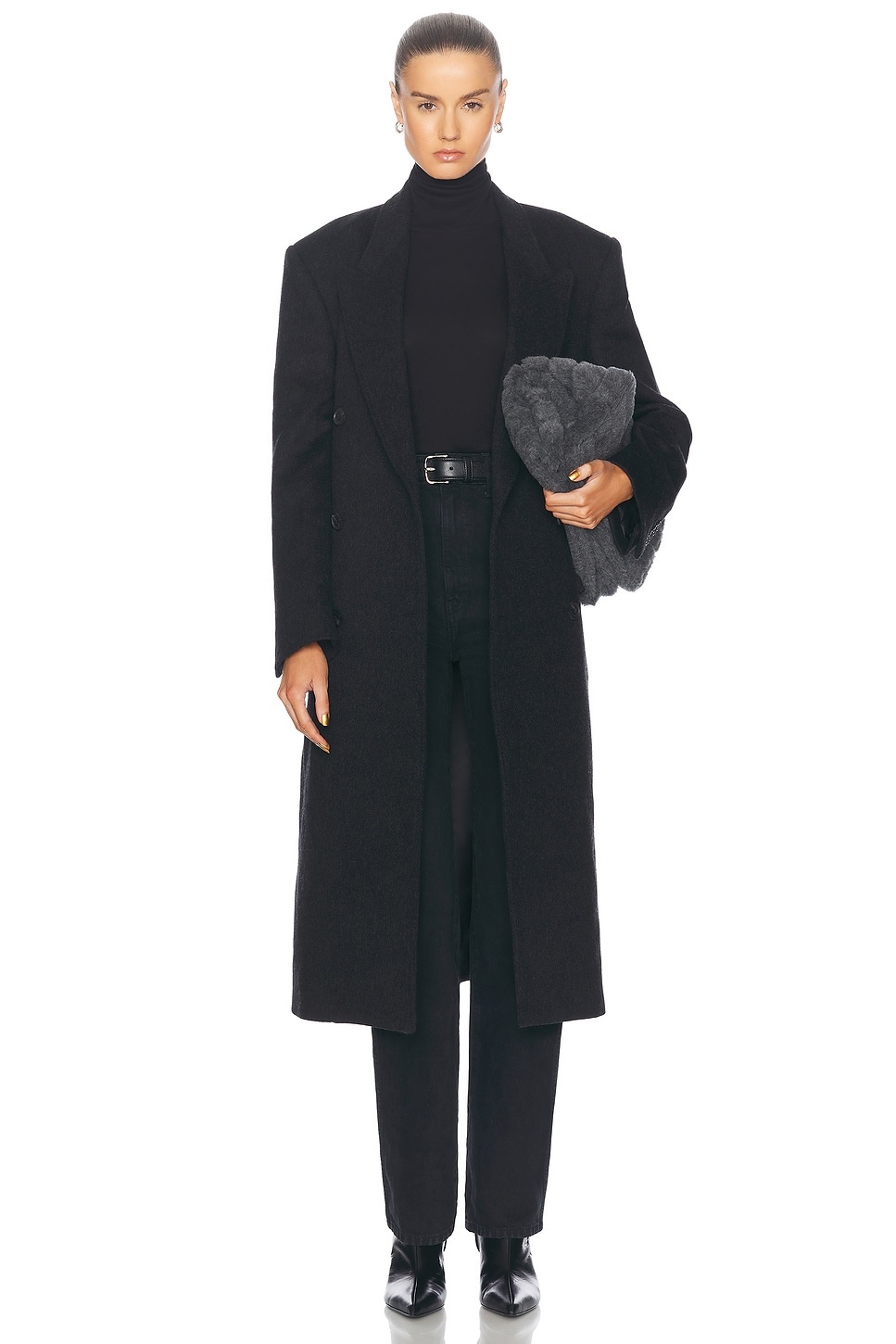 Edmont Double Breasted Long Coat - 2