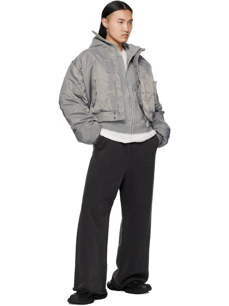 entire studios Gray A-2 Bomber Jacket outlook
