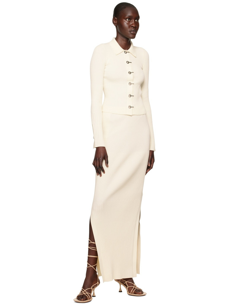 Dion Lee Off-White Gradient Maxi Skirt outlook