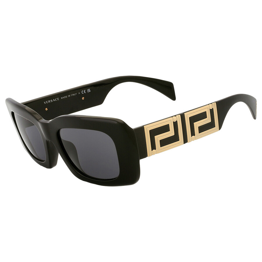 Versace Dark Grey Rectangular Ladies Sunglasses VE4444U GB1/87 54 - 4