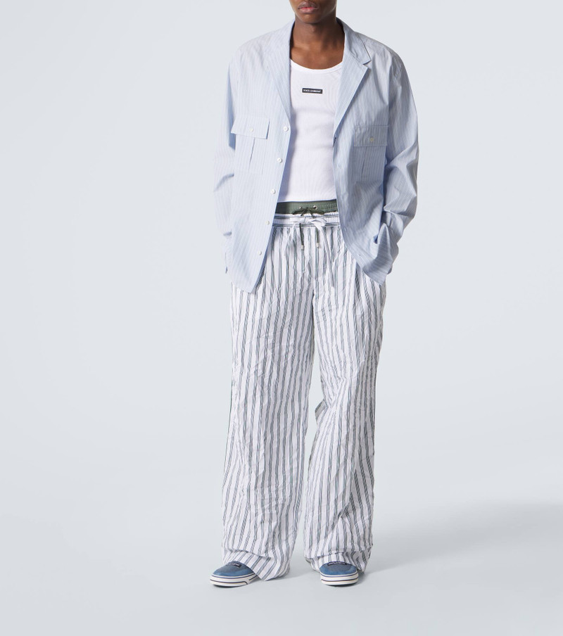 Dolce & Gabbana Suede-trimmed sneakers outlook