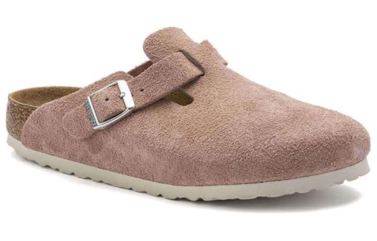 (WMNS) Birkenstock Boston Soft Footbed Suede Leather Narrow Fit 'Pink Clay' 1023263 - 3