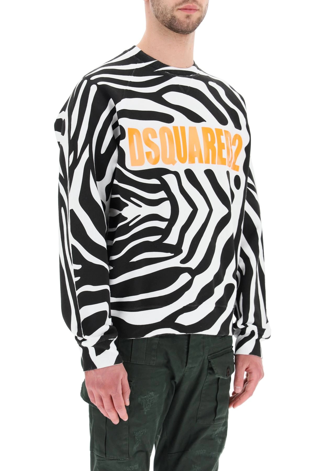 ZEBRA PRINT LOGO SWEATSHIRT - 3