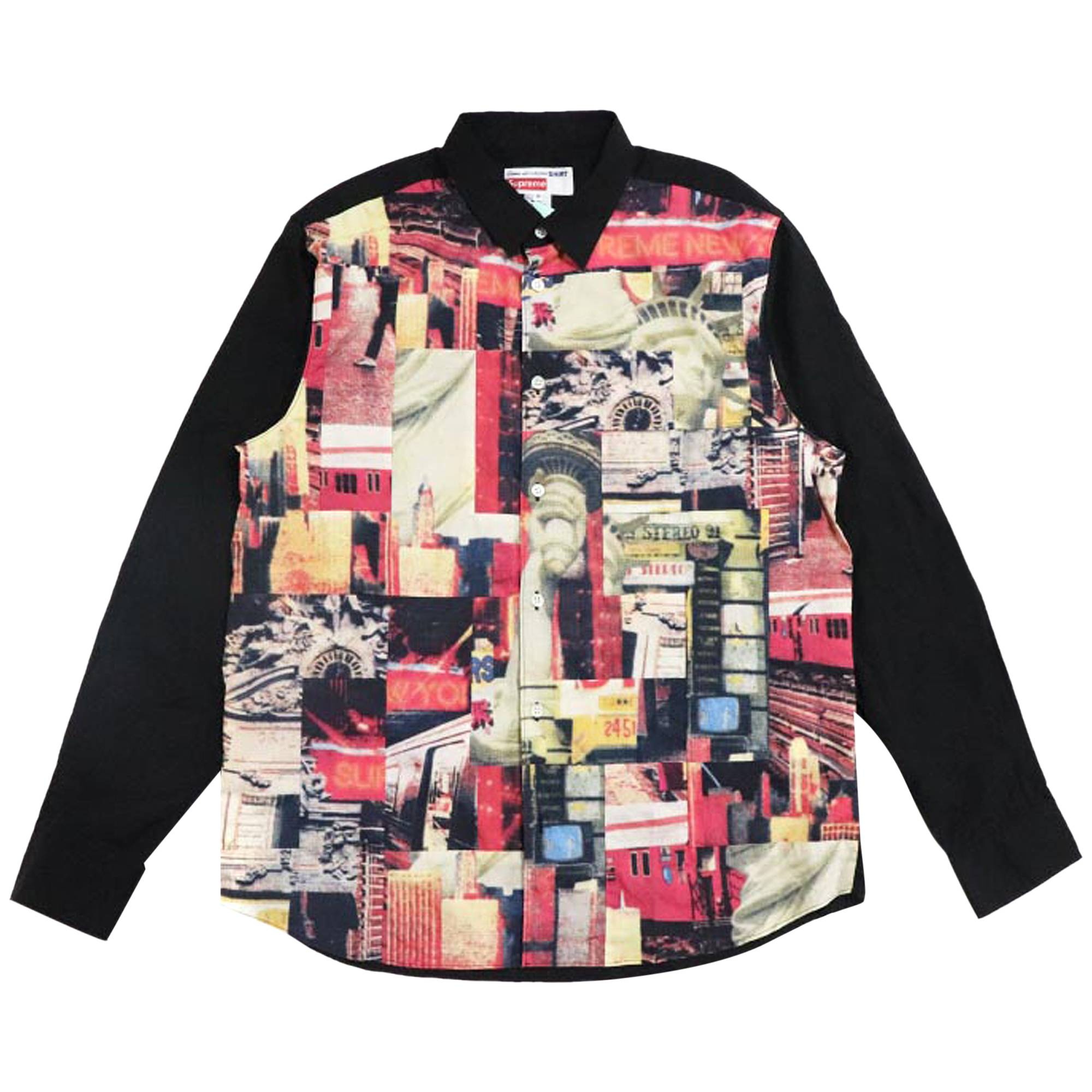Supreme x Comme des Garçons SHIRT Patchwork Button Up Shirt 'Multicolor' - 1