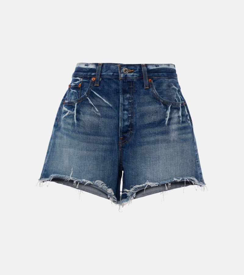 Low-rise denim shorts - 1