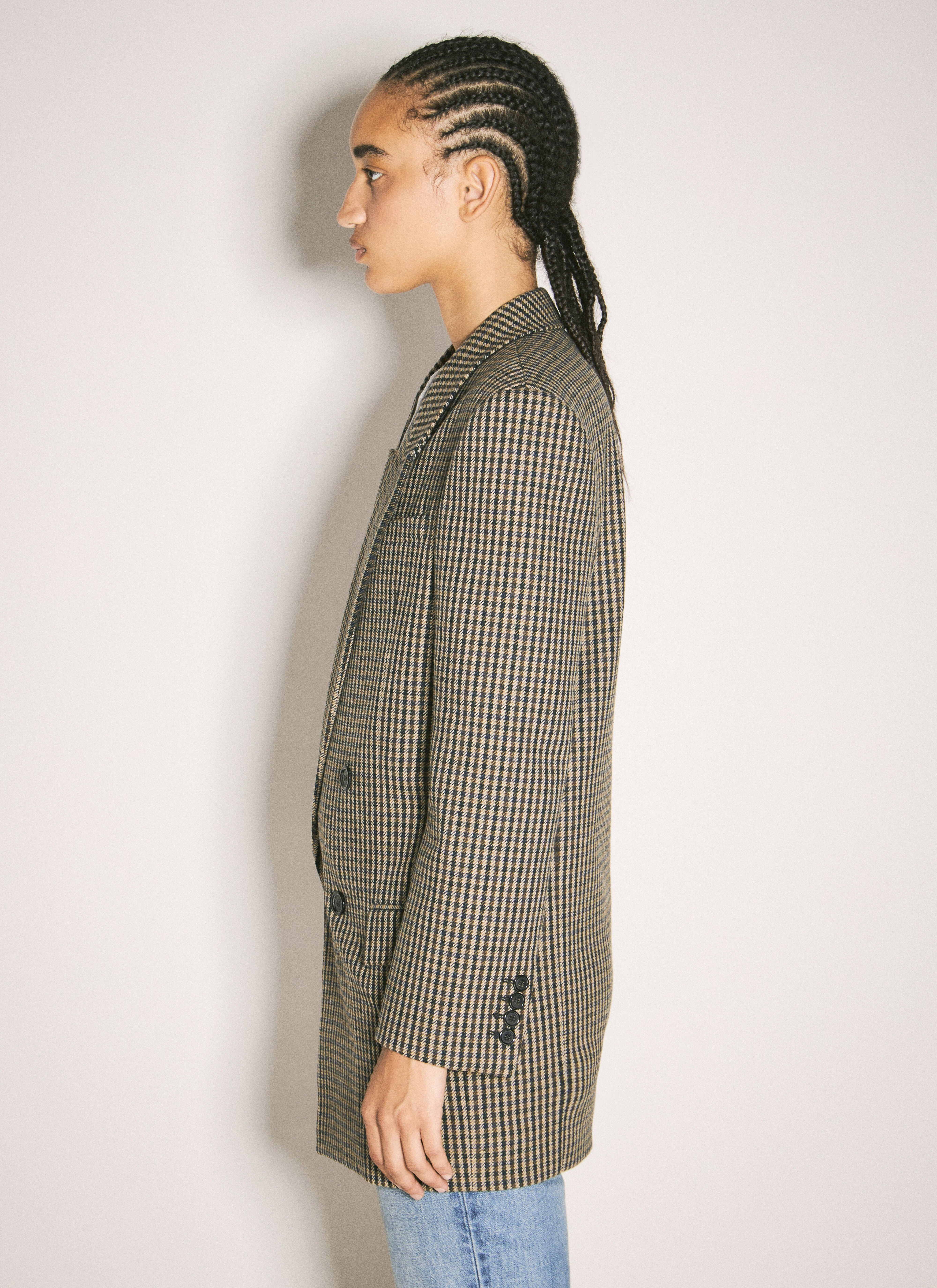 Vichy Wool Blazer - 4