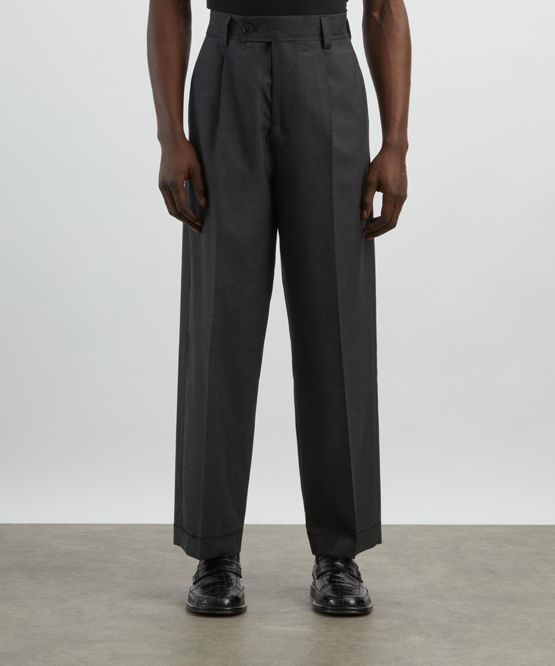 mfpen Patch Grey Worsted Wool Trousers outlook