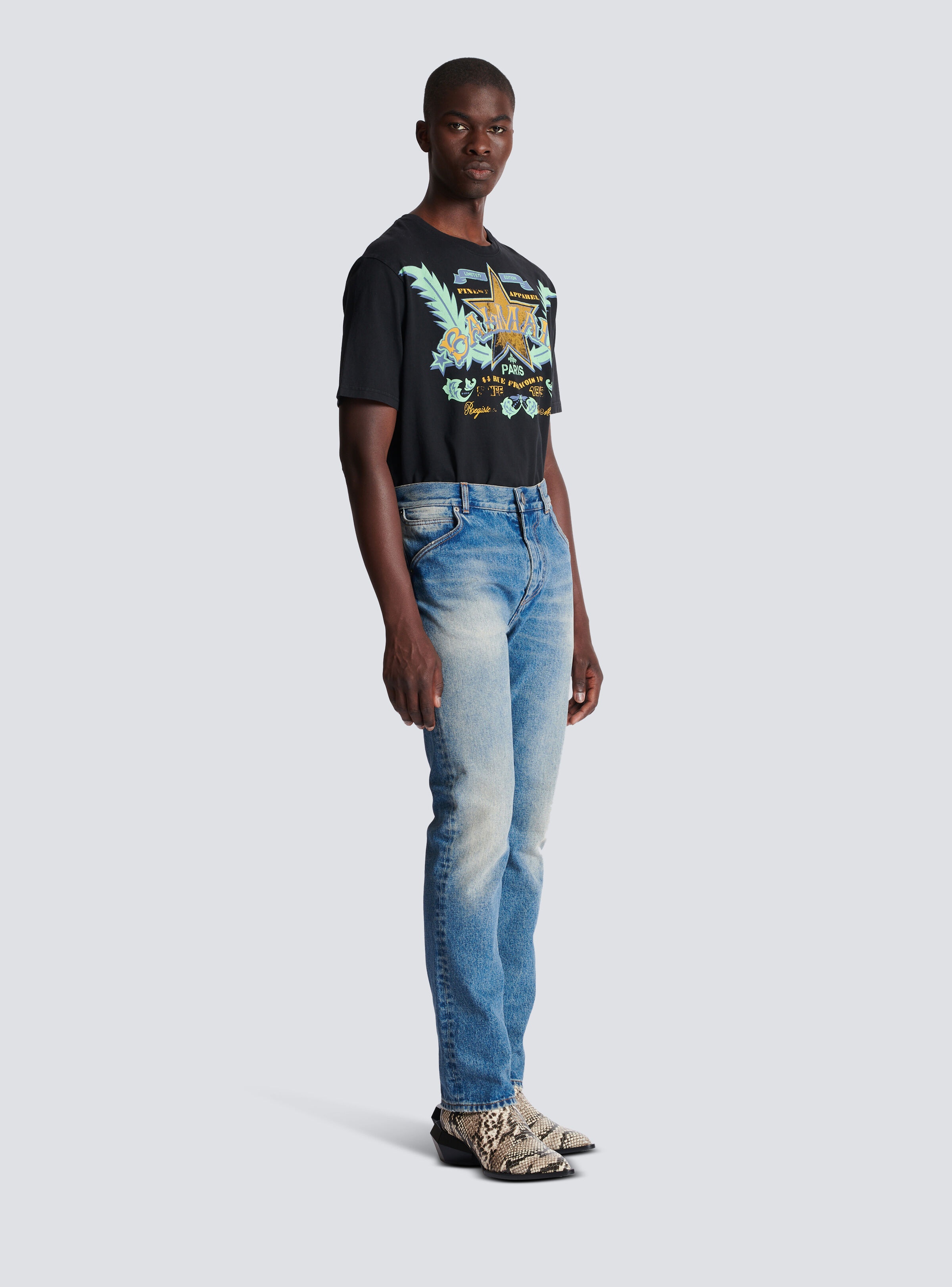 Blue Wash vintage denim jeans - 3