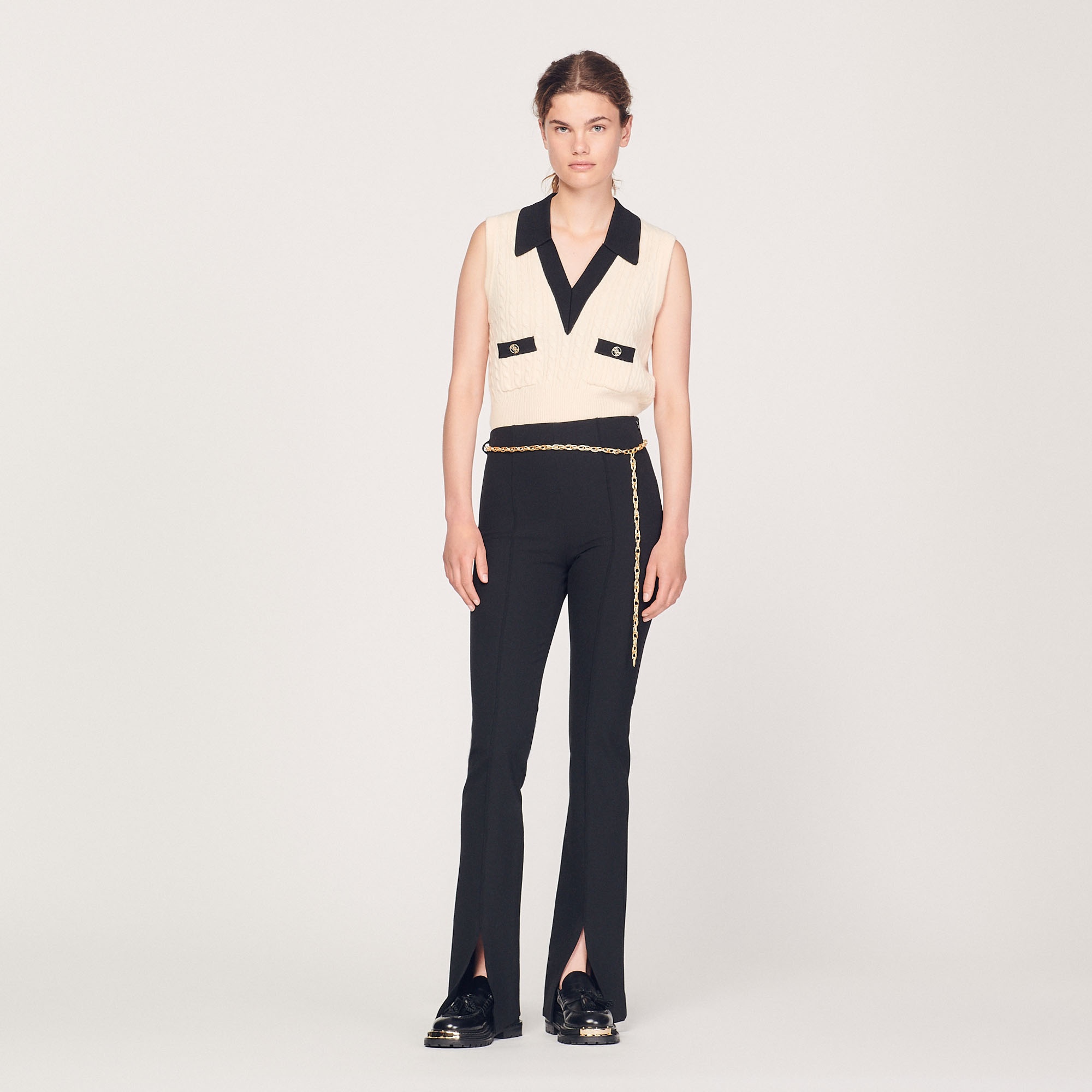 Slit-hem pants - 3