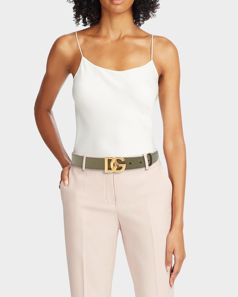 Dolce & Gabbana DG Logo Leather Belt outlook